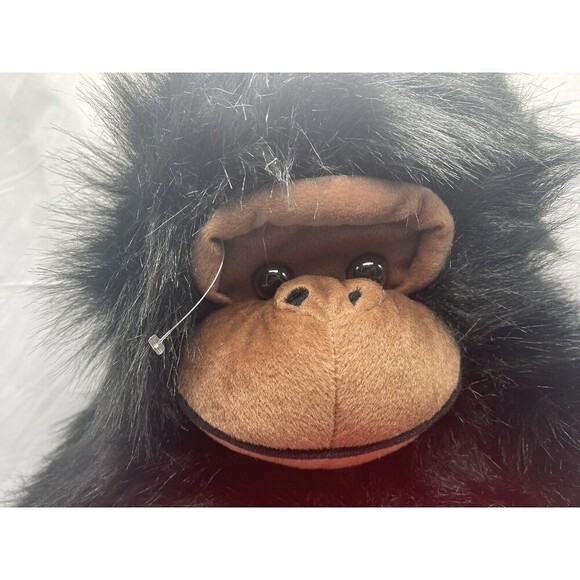 Vintage Hugfun Jumbo Black Gorilla Red Love Heart Plush Stuffed Animal 25” RARE - Picture 4 of 13